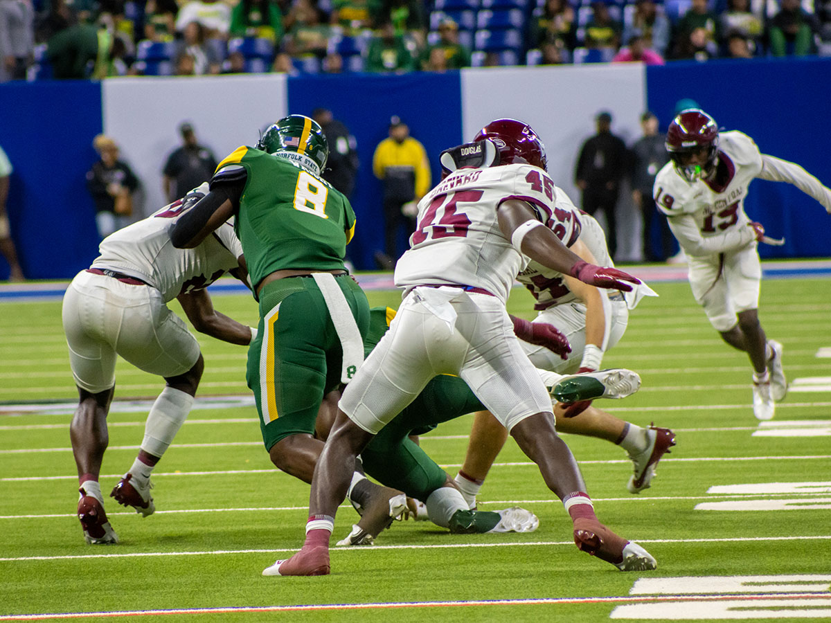 a football tackle